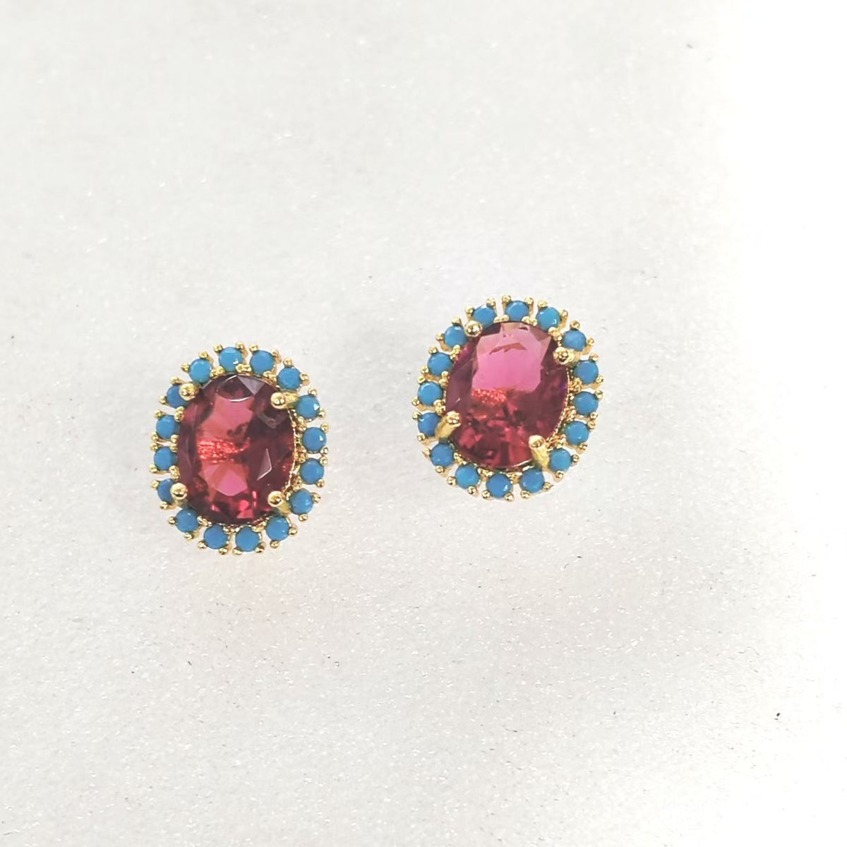 Gold Plated Circular Earrings