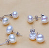 Natural Strong Luster Freshwater pearl earrings