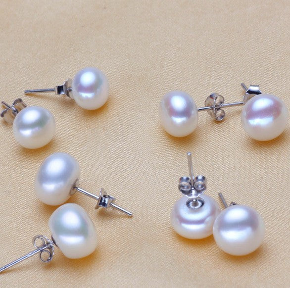 Natural Strong Luster Freshwater pearl earrings