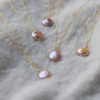 Natural Baroque Pearl Sterling Silver Necklace
