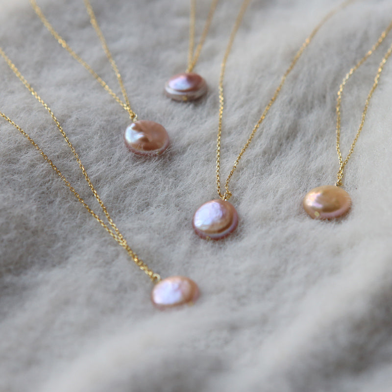Natural Baroque Pearl Sterling Silver Necklace