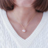 Natural Baroque Pearl Sterling Silver Necklace
