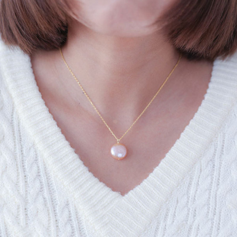 Natural Baroque Pearl Sterling Silver Necklace