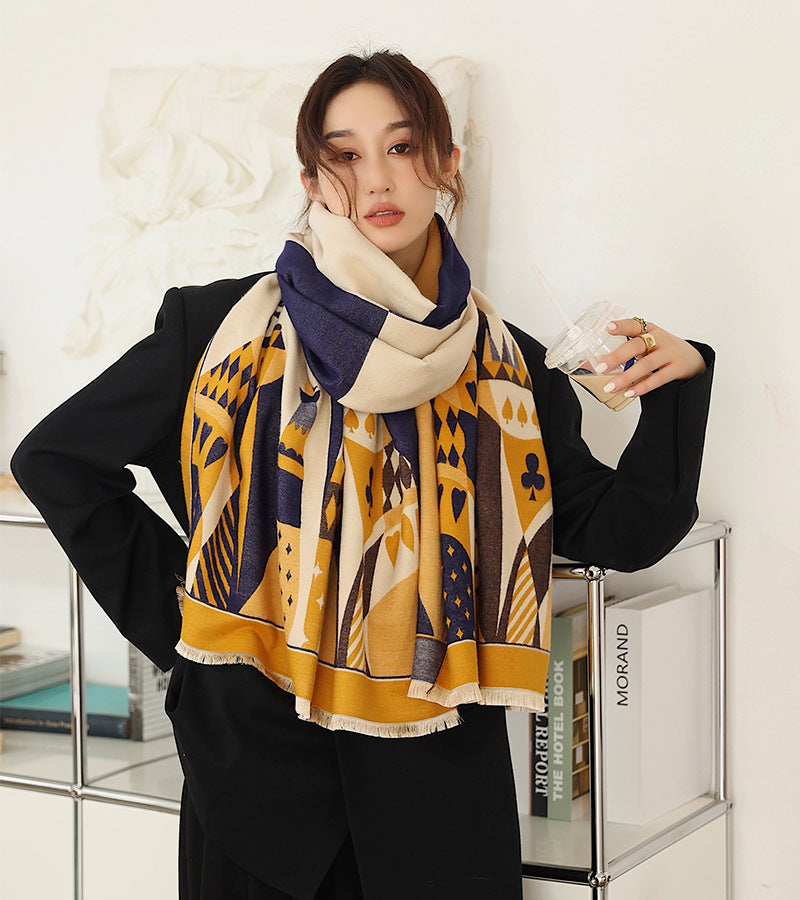 Women's Double Sided Cashmere Scarf