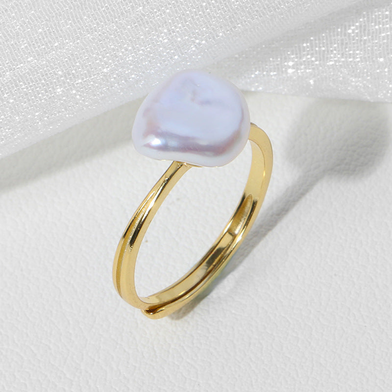 Natural Baroque Pearl Ring