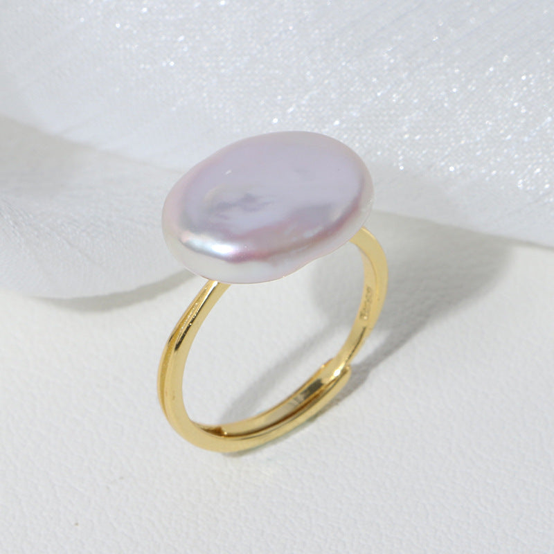 Natural Baroque Pearl Ring
