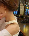 Natural Freshwater Baroque Pearl Earrings