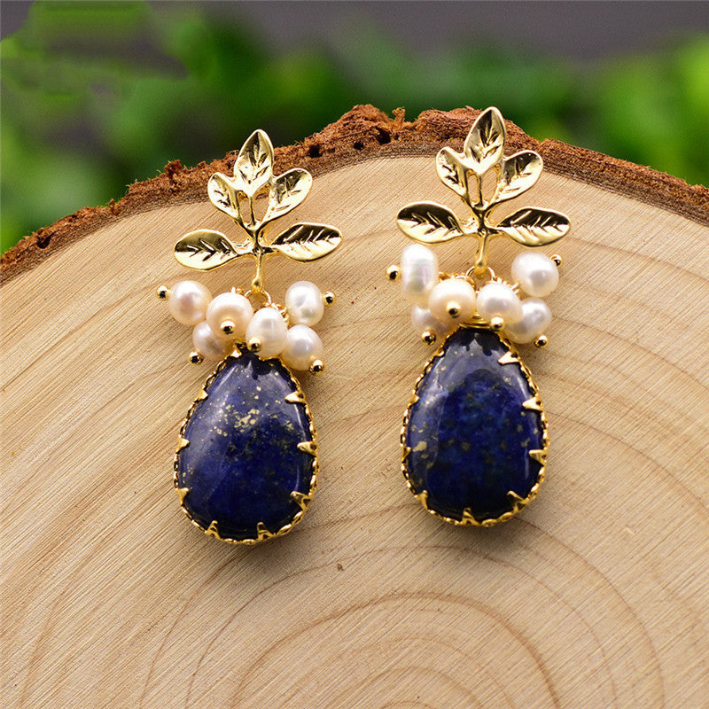 Natural Freshwater Baroque Pearl Earrings