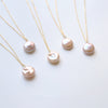 Natural Baroque Pearl Sterling Silver Necklace