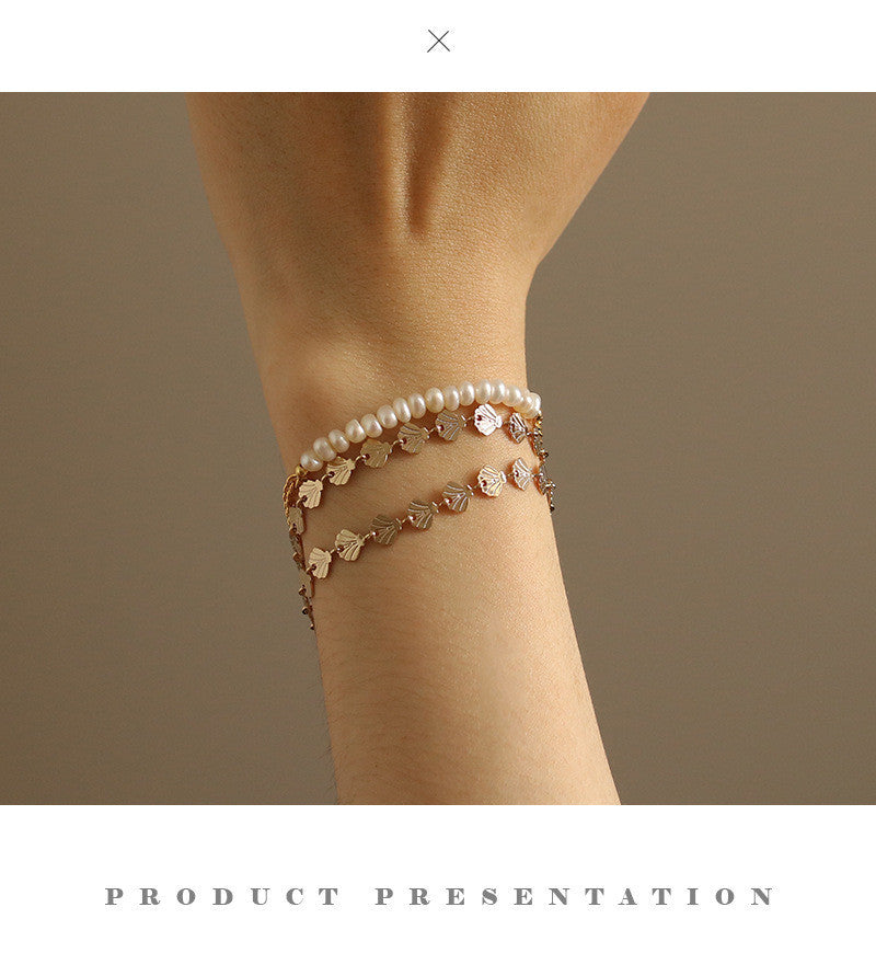 Natural Baroque pearl bracelet