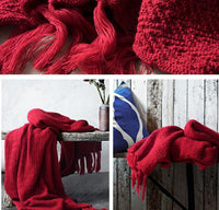 Knitted Warm Throw Blankets