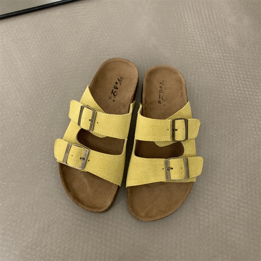 Women's Fashion Genuine Leather Sandals/Slippers