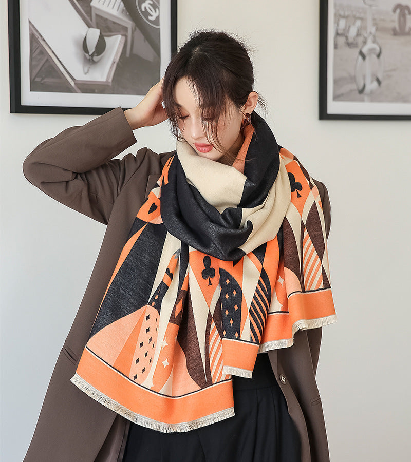 Women's Double Sided Cashmere Scarf