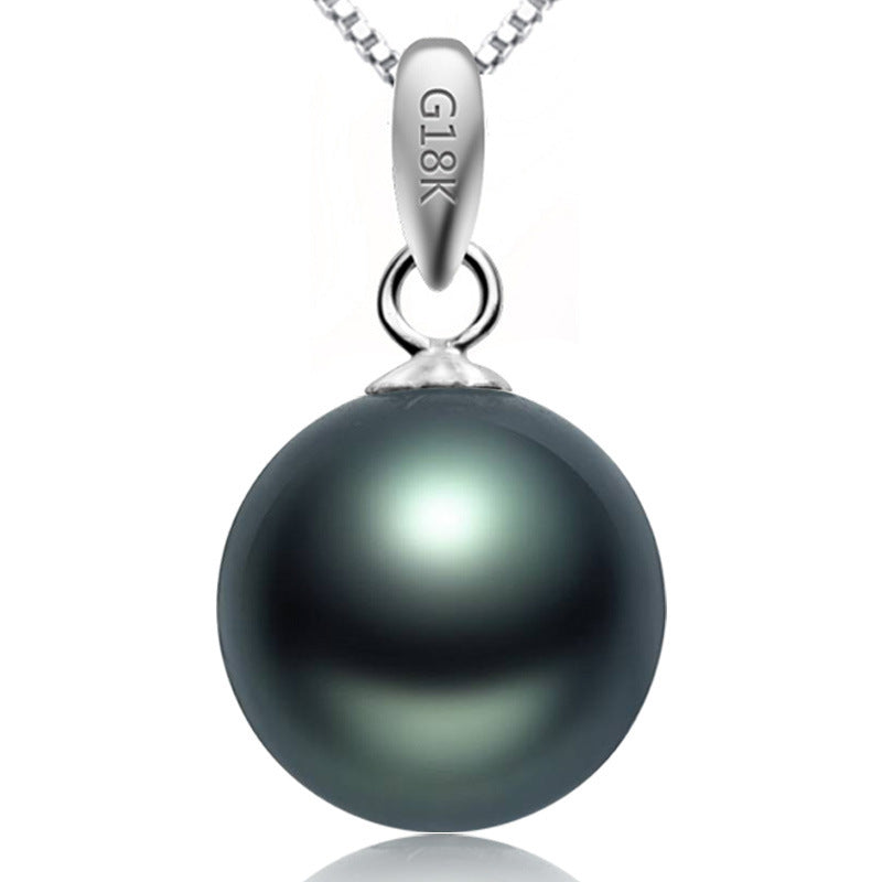 Black Pearl 18K Gold Pendant