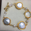 18k Gold Pearl Bracelet