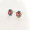 Gold Plated Circular Earrings