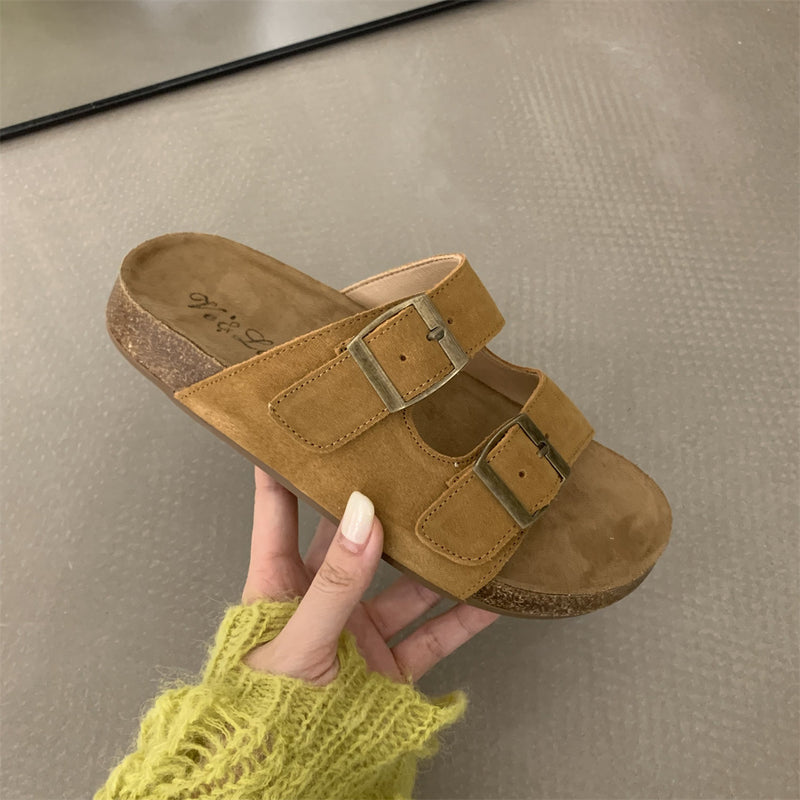 Women's Fashion Genuine Leather Sandals/Slippers