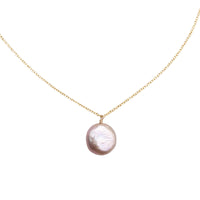 Natural Baroque Pearl Sterling Silver Necklace