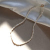 Gold-coated Baroque Pearl Clavicle Chain