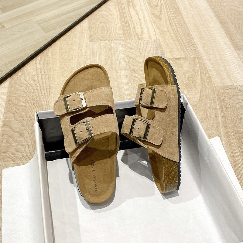 Women's Fashion Genuine Leather Sandals/Slippers
