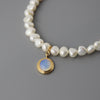 Round Medal Irregular Pearl Necklace