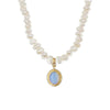 Round Medal Irregular Pearl Necklace