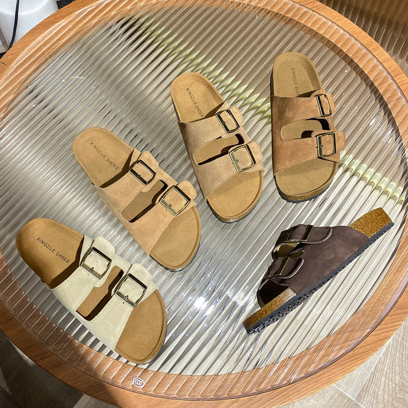 Women's Fashion Genuine Leather Sandals/Slippers
